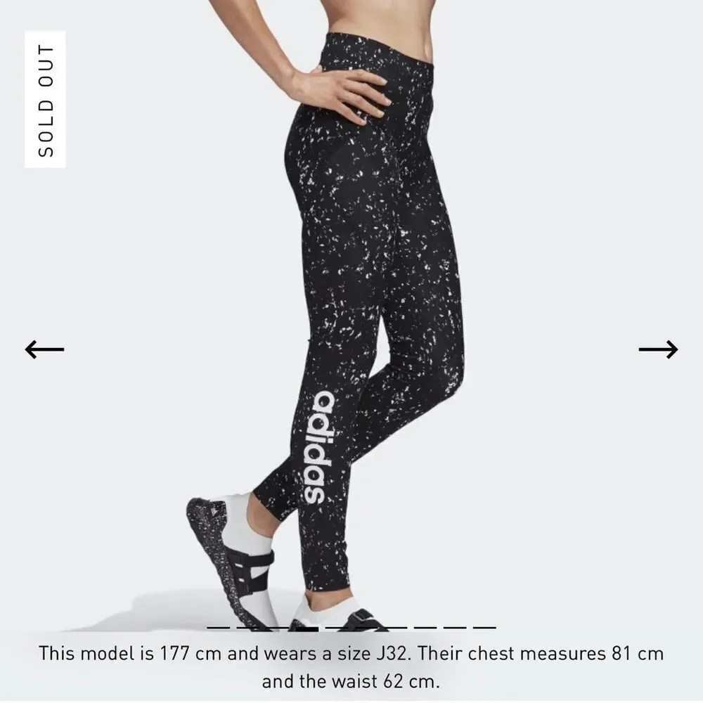adidas Hyke Splatter Effect Performance Leggings - Picture 8 of 11